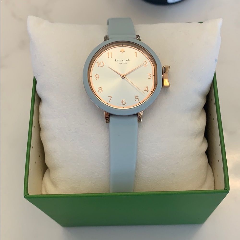 Kate Spade cirrus blue silicone strap watch
